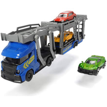 Încarcă imaginea în Galerie, Dickie Set Trailer 28Cm cu 3 Masinute Metalice - Albastru