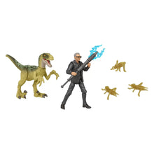Încarcă imaginea în Galerie, Jurassic World Dominion Set 2 Figurine Dr. Ian Malcolm si Velociraptor