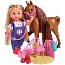 Încarcă imaginea în Galerie, Steffi Love Papusa Evi Medic Veterinar cu Calut si Manz