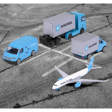 Încarcă imaginea în Galerie, Majorette Set 4 Vehicule Metalice De Transport Maersk