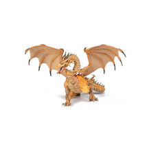 Încarcă imaginea în Galerie, Papo Personaje Fantastice Figurina Dragon cu Doua Capete Auriu