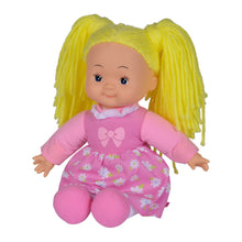 Încarcă imaginea în Galerie, Simba Papusa Flower Dolly din Material Textil 38cm cu Parul Galben