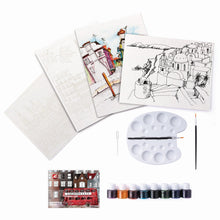Încarcă imaginea în Galerie, As Art Box Set Desen As Art Acuarela Orase
