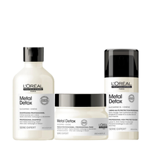 Încarcă imaginea în Galerie, Set L'Oreal Professionnel Metal Detox - Sampon 300ml Masca 250ml si Crema 100ml