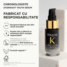 Încarcă imaginea în Galerie, Kerastase Chronologiste Overnight Youth Serum 30ml - Ser de Noapte