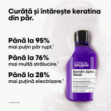 Încarcă imaginea în Galerie, L’Oreal Professionnel Serie Expert Keratin Alpha Sleek 300ml - Sampon Hidratant