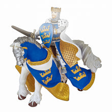 Încarcă imaginea în Galerie, Papo Personaje Medievale Fantastice Figurina Calul Regelui Arthur Albastru