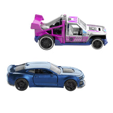 Încarcă imaginea în Galerie, Hot Wheels Set 2 Masinute Metalice Pull Back Camaro Zl1 2022 si Lolux