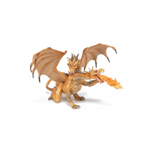 Încarcă imaginea în Galerie, Papo Personaje Fantastice Figurina Dragon cu Doua Capete Auriu