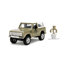 Încarcă imaginea în Galerie, Jada Toys Marvel Set Masinuta Metalica Ford Bronco si Figurina Groot