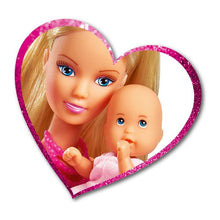 Încarcă imaginea în Galerie, Steffi Love Papusa in Rochita Roz si cu Carucior Bebe