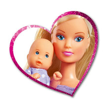 Încarcă imaginea în Galerie, Steffi Love Papusa in Pantalonasi Mov si cu Carucior Bebe