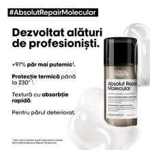 Încarcă imaginea în Galerie, L’Oreal Professionnel Serie Expert Absolut Repair Molecular - Crema Leave-In 50ml N