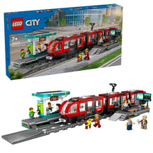Încarcă imaginea în Galerie, Lego City Trains Statie si Tramvai In Centrul Orasului