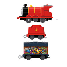 Încarcă imaginea în Galerie, Fisher Price Thomas Locomotiva Motorizata Graffiti James