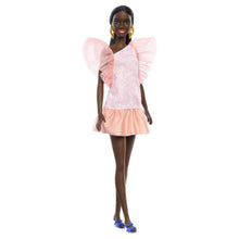 Încarcă imaginea în Galerie, Barbie Papusa Fashionista Afro-Americana cu Rochie Peach