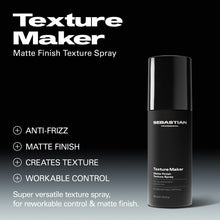 Încarcă imaginea în Galerie, Sebastian Professional Texture Maker Matte Finish Texture Spray 150ml - Spray de Par Pentru Textura