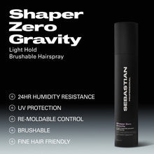Încarcă imaginea în Galerie, Sebastian Professional Zero Gravity Shaper Light Hold 300ml - Spray de Par cu Fixare Usoara