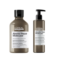 Încarcă imaginea în Galerie, Set L’Oreal Professionnel Absolut Repair Molecular Sampon 300ml si Ser 250ml - Beauty Lounge