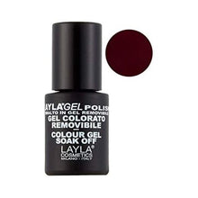 Încarcă imaginea în Galerie, Layla Cosmetics Laylagel Polish N.10 Red Black - Gel UV, 10 ml