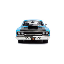 Încarcă imaginea în Galerie, Jada Toys Looney Tunes Road Runner Set Masinuta Metalica 1970 Plymouth si Figurina Wile E Coyote