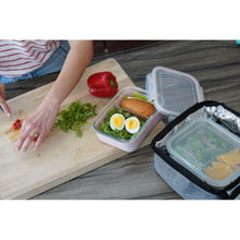 Încarcă imaginea în Galerie, Melii Recipient Sticla 740ml cu Husa Antiderapanta Silicon Roz