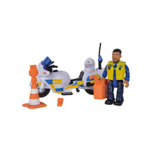 Încarcă imaginea în Galerie, Simba Pompierul Sam Sam Police Motocicleta Figurina