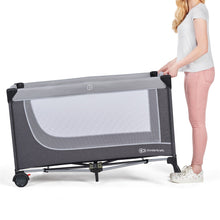 Încarcă imaginea în Galerie, Kinderkraft Patut de Calatorie Leody cu Accesorii Grey