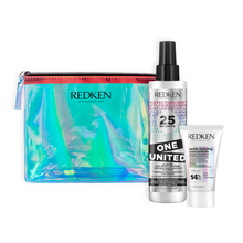 Încarcă imaginea în Galerie, Redken Pentru Par Deteriorat Set - Leave-in 150ml Acidic Bonding 50ml si Pouch Holographic