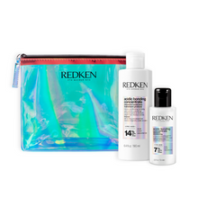 Încarcă imaginea în Galerie, Redken Acidic Bonding Concentrate Set - Tratament 190ml Sampon 75ml si Pouch Redken Holographic