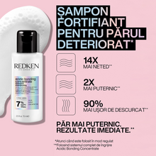 Încarcă imaginea în Galerie, Redken Acidic Bonding Concentrate Set - Tratament 190ml Sampon 75ml si Pouch Redken Holographic