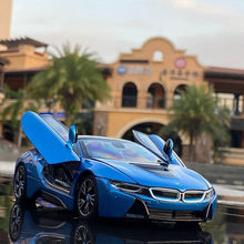 Încarcă imaginea în Galerie, Rastar Metal Masinuta Metalica BMW I8 Albastru
