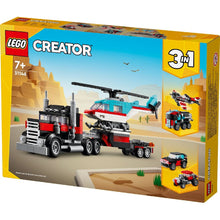 Încarcă imaginea în Galerie, Lego Creator 3In1 Camioneta Platforma cu Elicopter