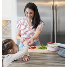 Încarcă imaginea în Galerie, Melii Recipient Sticla 740ml cu Husa Antiderapanta Silicon Roz