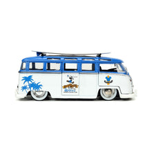 Încarcă imaginea în Galerie, Jada Toys Masina din Metal Volkswagen T1 Bus si Figurina Mickey Mouse