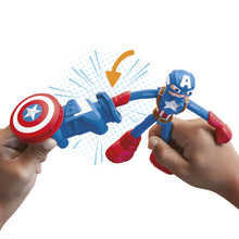Încarcă imaginea în Galerie, Play-Doh Marvel Figurina Flexibila cu Accesorii Captain America 10Cm