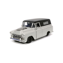 Încarcă imaginea în Galerie, Jada Toys Set Masinuta 1957 Chevy Suburban si Figurina Frankenstein