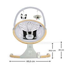 Încarcă imaginea în Galerie, Kinderkraft Leagan Electric 2 in 1 Lumi Grey