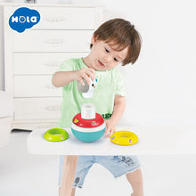 Încarcă imaginea în Galerie, Hola Hopa Mitica Roly Poly Unicorn cu Inele Pentru Stivuit