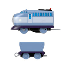 Încarcă imaginea în Galerie, Fisher Price Thomas Locomotiva Motorizata Kenji cu Vagon