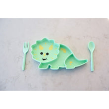 Încarcă imaginea în Galerie, Melii Farfurie Compartimentata din Silicon cu Ventuza Dinozaur