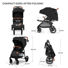 Încarcă imaginea în Galerie, Kinderkraft Carucior Sport Grande Plus Black