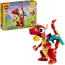 Încarcă imaginea în Galerie, Lego Creator 3In1 Dragon Rosu