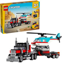 Încarcă imaginea în Galerie, Lego Creator 3In1 Camioneta Platforma cu Elicopter