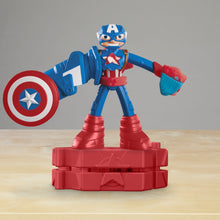 Încarcă imaginea în Galerie, Play-Doh Marvel Figurina Flexibila cu Accesorii Captain America 10Cm