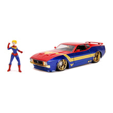 Încarcă imaginea în Galerie, Jada Toys Masinuta Metalica Captain Marvel 1973 Ford Mustang Mach 1