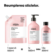 Încarcă imaginea în Galerie, L'Oreal Professionnel SE Vitamino Color Resveratrol - Rezerva Sampon 500ml