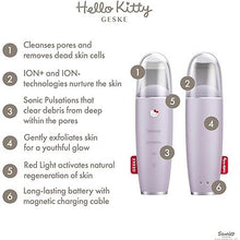 Încarcă imaginea în Galerie, Geske Hello Kitty MicroCurrent Skin Scrubber and Blackhead Remover 9 in 1 - Spatula cu Ultrasunete