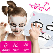 Încarcă imaginea în Galerie, 7DAYS Masca de Fata Animal Mask Pretty Kitty Zmeura & Lavanda 28g - Combate Semnele Oboselii