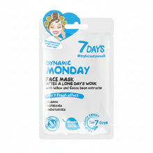 Încarcă imaginea în Galerie, 7DAYS Masca de Fata Dynamic Monday Salcie & Boabe de Cacao 28g - Masca Revitalizanta